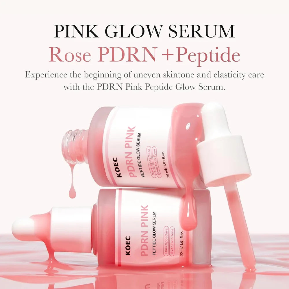 KOEC Pink Glow Bundle – Niacinamide Cream + PDRN Serum (Free Glow Getter Skincare Guide)