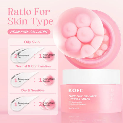 KOEC Pink Glow Bundle – Niacinamide Cream + PDRN Serum (Free Glow Getter Skincare Guide)